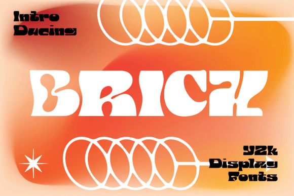 Bricx: A Bold and Playful Y2K-Inspired Display Font