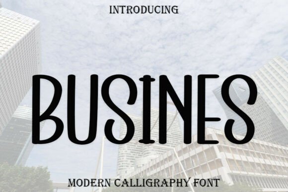 Busines: A Unique Handwritten Font for Creatives