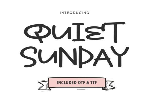 Capturing Creativity with Quiet Sunday: A Unique Handwritten Font