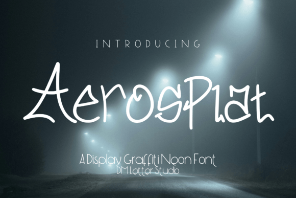 Discover Aerosplat: The Urban Graffiti Neon Font