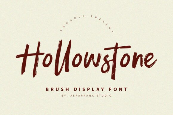 Discover Hollowstone: A Unique Brush Display Font for Creative Projects