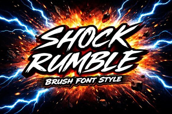 Discover the Versatility of Shock Rumble: A Unique and Elegant Brush Font