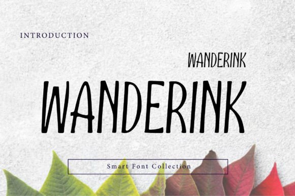 Discover WANDERINK: A Bold and Expressive Handwritten Display Font