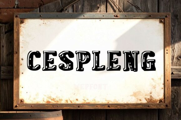 Discovering Cespleng: A Font of Strength and Timeless Allure