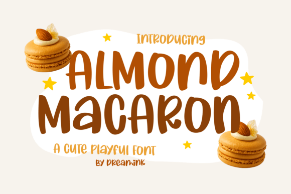 Embrace the Sweet Charm of Almond Macaron: A Handwritten Font for Cozy and Creative Designs