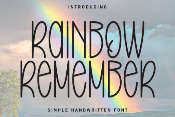 Exploring Rainbow Remember: A Sleek and Minimalist Display Font