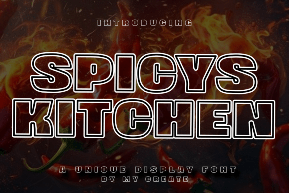Exploring Spicys Kitchen: A Charming and Versatile Font for Creative Projects