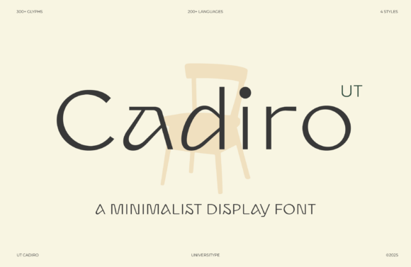 Exploring the Elegance and Versatility of Cadiro: A Modern Typeface for Today's Design Needs