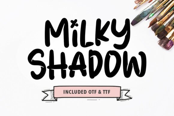 Exploring the Milky Shadow Font: A Bold and Dynamic Typography Choice