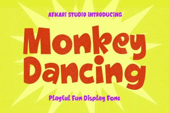 Monkey Dancing: A Playful and Energetic Font for Creative Projects