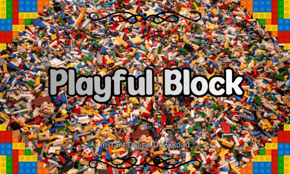 Playful Block: A Bold and Chunky Display Font for Creative Projects