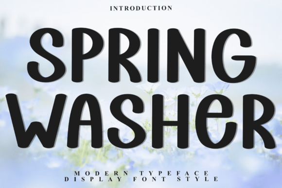 Spring Washer: A Festive and Merry Typeface for Your Holiday Designs