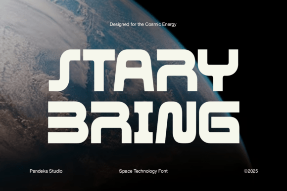 Stary Bring: A Bold, Futuristic Font for Modern Design