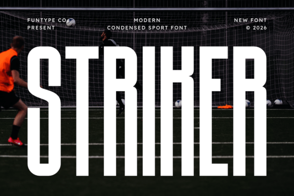 Striker: A High-Impact Modern Condensed Sport Typeface
