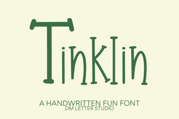 Tinklin: The Playful Monoline Serif Handwriting Font for Creative and Professional Use