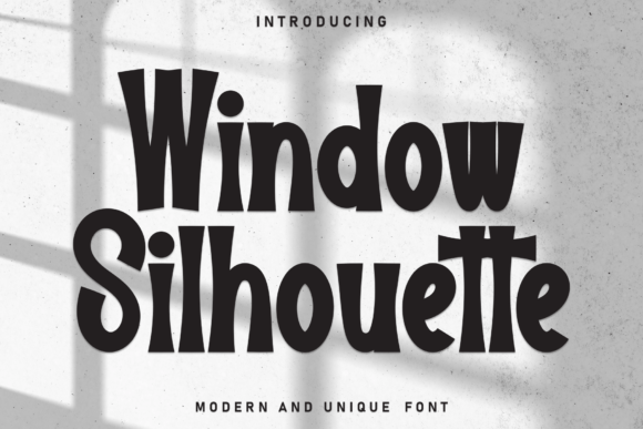 Window Silhouette: A Whimsical Typography Choice