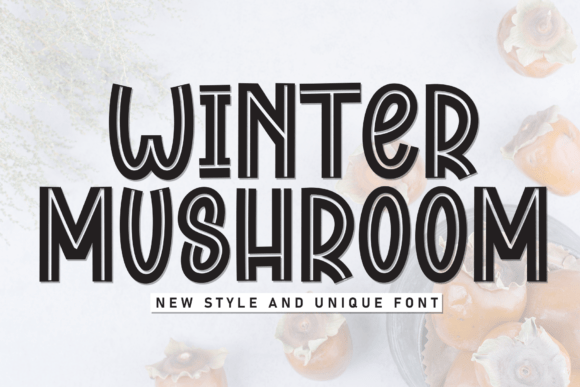 Winter Mushroom: A Charming Handwritten Font for Creative Projects